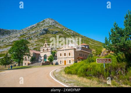 El Brezo Heiligtum. Burgos de la Peña, Palencia Provinz Castilla Leon, Spanien. Stockfoto