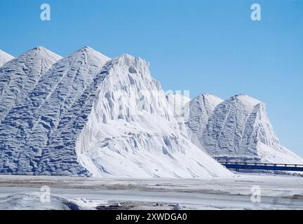 Salinen. Santa Pola, Alicante Provinz, Comunidad Valenciana, Spanien. Stockfoto