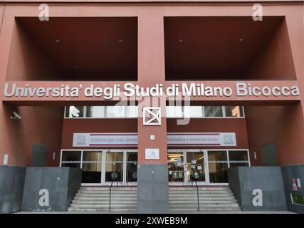 Palace Bicocca Universität Mailand, im Bezirk Bicocca, Lombardei, Italien Stockfoto