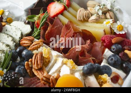 Eine Nahaufnahme eines Weidebodens. Stockfoto