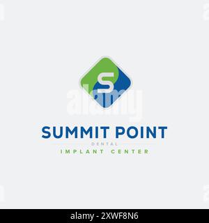 Vielseitiges und modernes S-Monogramm-Logo Stock Vektor