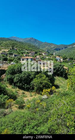 Doğanbey (Eski Doğanbey Köyü) Altgriechisches Dorf in der Region Aydin, Türkei Stockfoto