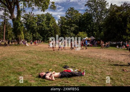 Wimborne St. Giles, 16. August 2024: WE Out Here Festival Stockfoto