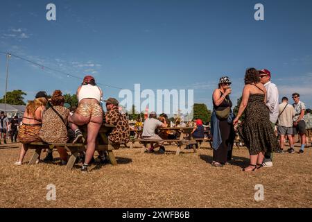 Wimborne St. Giles, 16. August 2024: WE Out Here Festival Stockfoto