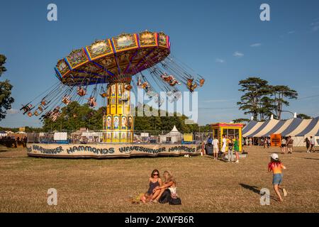 Wimborne St. Giles, 16. August 2024: WE Out Here Festival Stockfoto