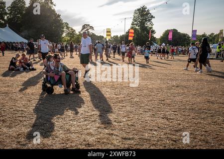 Wimborne St. Giles, 16. August 2024: WE Out Here Festival Stockfoto