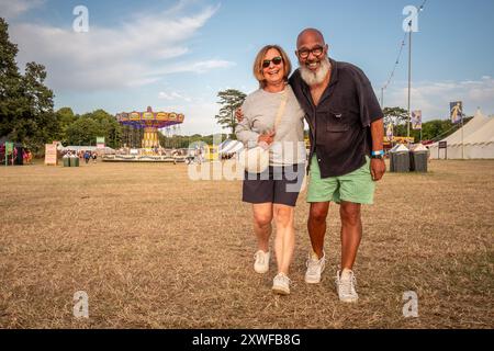 Wimborne St. Giles, 16. August 2024: WE Out Here Festival Stockfoto