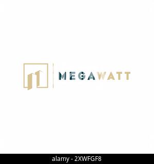 MW Architects Logo M W Letter und Architects Modern Logotype Stock Vektor