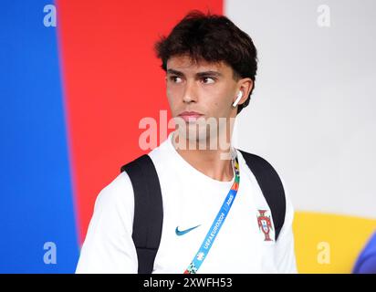 Aktenfoto vom 26.06.2024 von Joao Felix aus Portugal. Chelsea hat einen Vertrag mit Atletico Madrid vereinbart, um Joao Felix zu unterzeichnen, laut Berichten könnte Mittelfeldspieler Conor Gallagher in den spanischen Verein ziehen. Ausgabedatum: Montag, 19. August 2024. Stockfoto