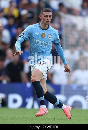 London, Großbritannien. August 2024. Phil Foden von Manchester City während des Premier League-Spiels in Stamford Bridge, London. Der Bildnachweis sollte lauten: Paul Terry/Sportimage Credit: Sportimage Ltd/Alamy Live News Stockfoto