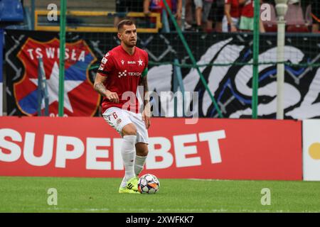 Krakau, Polen. August 2024. Fußball 2024 2025 Betclic 1 Liga Wisla Krakau vs Arka Gdynia op: Alan Uryga Credit: Konrad Swierad/Alamy Live News Stockfoto