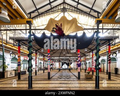 Tavira Old Market oder Mercado da Ribeira in Tavira, Algarve in Portugal Stockfoto