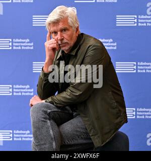 Edinburgh, Schottland, Großbritannien. August 2024. Edinburgh International Book Festival: Karl Ove Knausgård, norwegischer Autor, beim offiziellen Fotogespräch. Quelle: Craig Brown/Alamy Live News Stockfoto