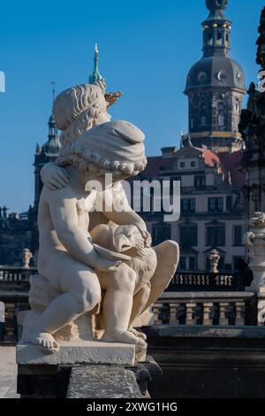 Dresden ist die Landeshauptstadt des Freistaates Sachsen Stockfoto