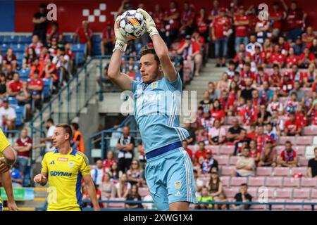 Krakau, Polen. August 2024. Fußball 2024 2025 Betclic 1 Liga Wisla Krakau vs Arka Gdynia op: Pawel Lenarcik Credit: Konrad Swierad/Alamy Live News Stockfoto