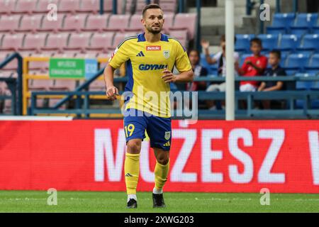 Krakau, Polen. August 2024. Fußball 2024 2025 Betclic 1 Liga Wisla Krakau vs Arka Gdynia op: Michal Rzuchowski Credit: Konrad Swierad/Alamy Live News Stockfoto