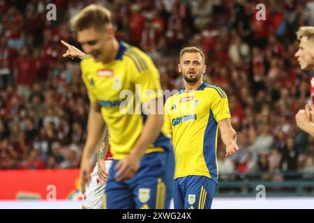 Krakau, Polen. August 2024. Fußball 2024 2025 Betclic 1 Liga Wisla Krakau vs Arka Gdynia op: Szymon Sobczak Credit: Konrad Swierad/Alamy Live News Stockfoto