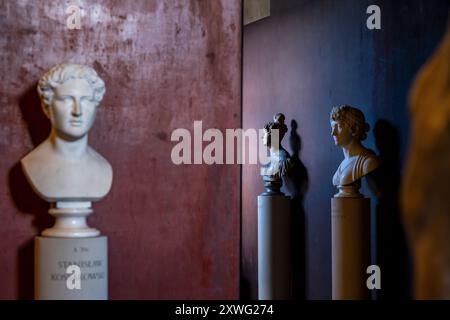 Skulpturen im Thorvaldsen Museum in Kopenhagen, Dänemark Stockfoto