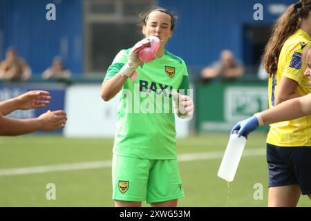 Beth Howard Torhüter Oxford United Women FC gegen Ipswich Town FC Women FA Women's National League 18. August 2024 Oxford City FC Stockfoto