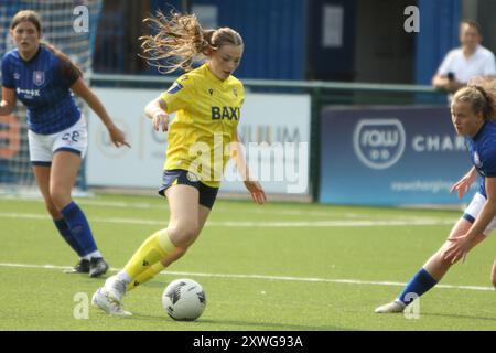 Lucy Trinder Oxford United Women FC gegen Ipswich Town FC Women FA Women's National League 18. August 2024 beim Oxford City FC Stockfoto