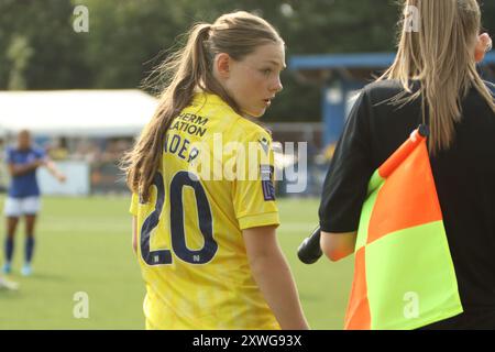 Lucy Trinder Oxford United Women FC gegen Ipswich Town FC Women FA Women's National League 18. August 2024 beim Oxford City FC Stockfoto