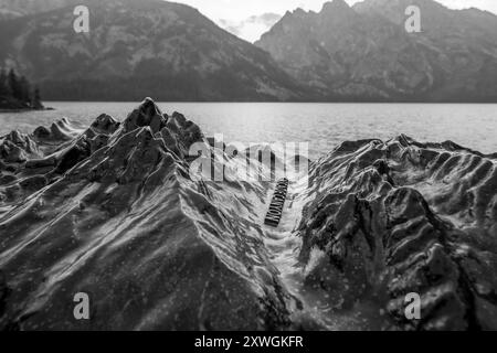 Cascade Canyon und Jenny Lake im Grand Teton National Park Stockfoto