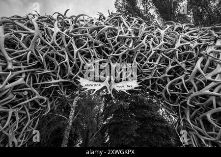 Geweih Arch in Jackson Hole Wyoming Stockfoto