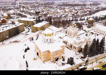 Penza City. Kloster Der Heiligen Dreifaltigkeit. Blick von oben Stockfoto