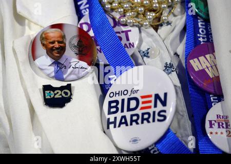 Chicago, Usa. August 2024. Tag eins der Democratic National Convention (DNC) im United Center in Chicago, Illinois am 19. August 2024. Foto: Yuri Gripas/ABACAPRESS. COM Credit: Abaca Press/Alamy Live News Stockfoto