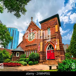 St. Peter's Episcopal Church in Uptown Charlotte - North Carolina, USA Stockfoto