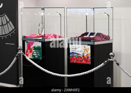 Kanagawa, Japan. August 2024. Allgemeine Ansicht Badminton : Daihatsu Japan Open 2024 Mixes Doppel 1. Runde Spiel in der Yokohama Arena in Kanagawa, Japan. Quelle: AFLO/Alamy Live News Stockfoto