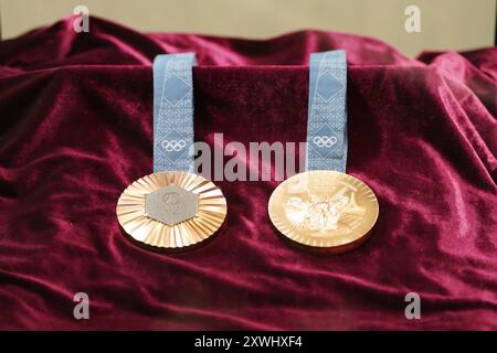 Kanagawa, Japan. August 2024. Allgemeine Ansicht Badminton : Daihatsu Japan Open 2024 Mixes Doppel 1. Runde Spiel in der Yokohama Arena in Kanagawa, Japan. Quelle: AFLO/Alamy Live News Stockfoto
