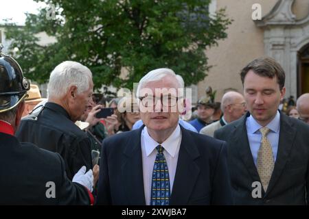 Geburtstagsfeier zum 194. Geburtstag seiner Majestät Kaiser Franz Josef I. von Österreich in Bad Ischl, dessen Sommersitz, am 18.08.2024. Das Bild zeigt eine Szene aus den Feierlichkeiten mit dem Enkel des KAA 2024 - Geburtstagsfeier zum 194sten Geburtstag seiner Majestät Kaiser Franz Josef I. von Österreich in Bad Ischl, dessen Sommersitz, am 18.08.2024. *** Geburtstagsfeier zum 194. Geburtstag seiner Majestät Kaiser Franz Josef I. von Österreich in Bad Ischl, seiner Sommerresidenz, am 18. 08 2024 zeigt das Bild eine Szene aus den Feierlichkeiten mit dem Enkel des KAA 2024 Geburtstags Stockfoto