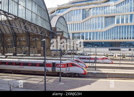 London, Großbritannien. August 2024. Die ASLEF union gibt bekannt, dass Zugführer der London North Eastern Railway an den Wochenenden im September, Oktober und November streiken werden. Quelle: Vuk Valcic/Alamy Stockfoto