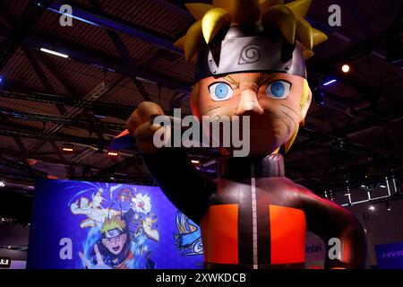 Die Hauptfigur der Manga-Serie Naruto zu sehen am Stand des Computerspiels NARUTO X BORUTO Ultimate Ninja STORM CONNECTIONS. Die weltgrößte Computerspielmesse Gamescom 2023 ging am Sonntag in der Koelnmesse zu Ende - mit insgesamt 320,000 Besuchern. Themenbild, Symbolbild Köln, 27.08.2023 NRW Deutschland *** die Hauptfigur der Manga-Serie Naruto auf dem Stand des Computerspiels NARUTO X BORUTO Ultimate Ninja STORM CONNECTIONS die weltgrößte Computerspielmesse Gamescom 2023 endete am Sonntag auf der Koelnmesse mit insgesamt 320.000 Besuchern Themenbild, symbolisch Stockfoto