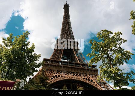 Der Eiffelturm Paris Stockfoto