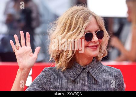 Die US-amerikanische Schauspielerin Meg Ryan besucht am 20. August 2024 das 30. Sarajevo Film Festival im Sarajevo National Theatre in Sarajevo, Bosnien und Herzegowina. Foto: Armin Durgut/PIXSELL Credit: Pixsell/Alamy Live News Stockfoto