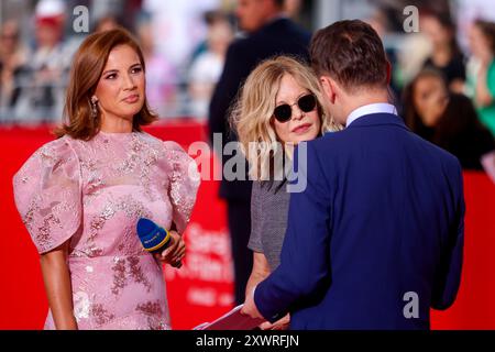 Die US-amerikanische Schauspielerin Meg Ryan besucht am 20. August 2024 das 30. Sarajevo Film Festival im Sarajevo National Theatre in Sarajevo, Bosnien und Herzegowina. Foto: Armin Durgut/PIXSELL Credit: Pixsell/Alamy Live News Stockfoto