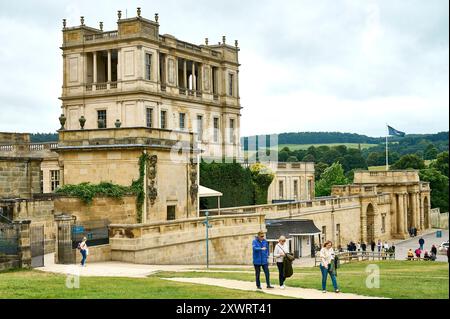 Chatsworth House (eröffnet 1708) im englischen Barock-Stil im italienischen Stil Stockfoto