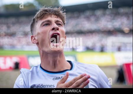 Aarhus, Dänemark. August 2024. Jacob Andersen von AGF wurde vor dem 3F Superliga-Spiel zwischen Aarhus GF und Vejle BK im Ceres Park in Aarhus gesehen. Quelle: Gonzales Photo/Alamy Live News Stockfoto