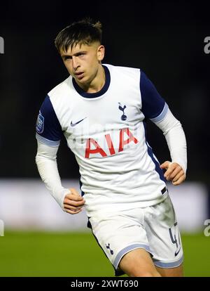 Tottenham Hotspur's Mikey Moore während der Bristol Street Motors Trophy, Southern Group G Match im Memorial Stadium, Bristol. Bilddatum: Dienstag, 20. August 2024. Stockfoto