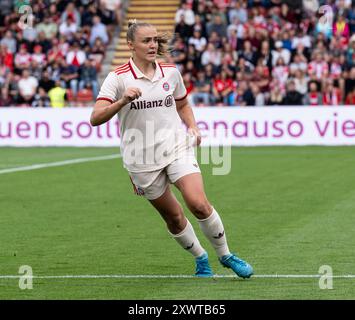 Georgia Stanway (FC Bayern München Frauen, #31). FC Bayern München Frauen vs. Juventus Turin, Fussball, Frauen, Testspiel, Saison 2024/2025, 20.08.2024. (DFL-DFB-VORSCHRIFTEN VERBIETEN JEDE VERWENDUNG VON FOTOGRAFIEN ALS BILDSEQUENZEN UND/ODER QUASI-VIDEO). Foto: Eibner Pressefoto/Heike Feiner Stockfoto