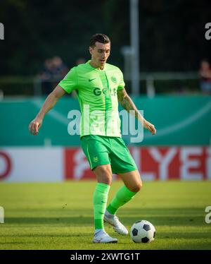 Koblenz, Deutschland. August 2024. Cedric Zesiger (Wolfsburg) TuS Koblenz - VfL Wolfsburg 19.08.2024 Copyright (nur für journalistische Zwecke) by : Stockfoto