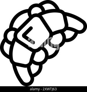 Intelligentes Armband mit Pfeil nach links, das die vorherige Option im Umrissdesign anzeigt Stock Vektor