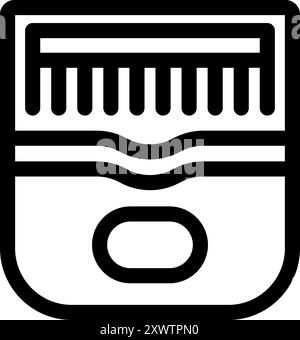 Dieses Symbol einer Kalimba repräsentiert die Schönheit der afrikanischen Musik und Kultur und symbolisiert Freude und Kreativität Stock Vektor