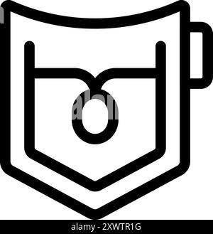 Minimalistische Vektorgrafik einer Smartwatch mit einem runden Bildschirm, der ein vollständiges Batteriesymbol zeigt Stock Vektor