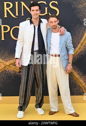 LONDON, GROSSBRITANNIEN. August 2024. Bruce Herbelin-Earle nimmt an der Weltpremiere von The Lord of the Rings: The Rings of Power – Staffel 2 im BFI SOUTHBANK in London Teil. (Quelle: Siehe Li/Picture Capital/Alamy Live News Stockfoto