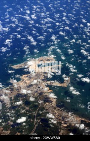 Luftaufnahme von Abu QIR, Ägypten. Stockfoto