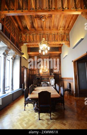 Palau Güell / Palacio Güell in Barcelona, Spanien. Stockfoto