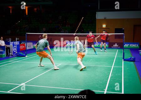 Westenergie Sporthalle, Mülheim an der Ruhr, Deutschland, 29. Februar 2024, Badminton YONEX German Open 2024. Stockfoto